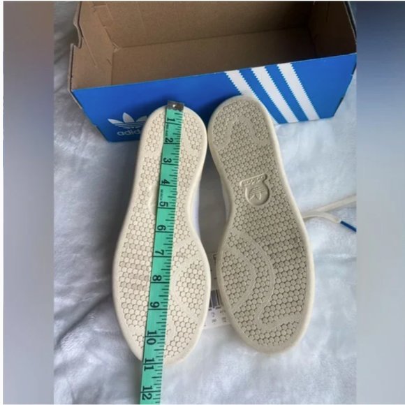 NWT ADIDAS STAN SMITH (CREAM WHITE/BLUE BIRD) Unisex Mens 8 and Women 9 - Picture 7 of 8
